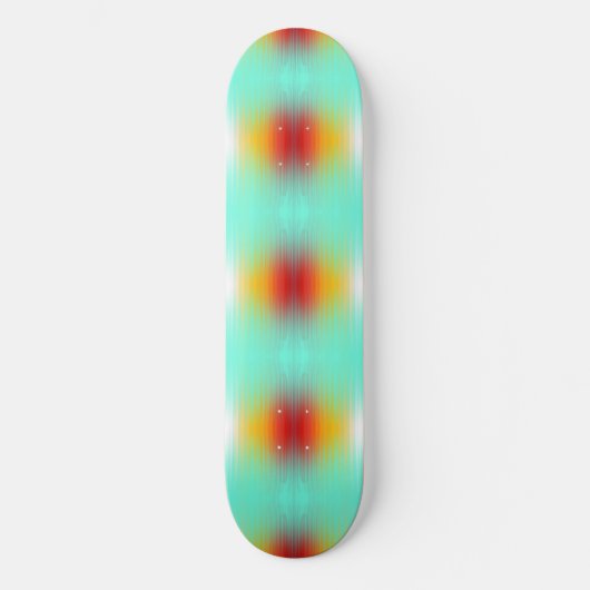 宇宙船の再突入プラズマのフィールドカラー抽象芸術 スケートボード (正面)