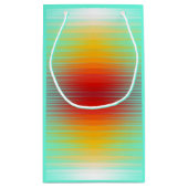 宇宙船の再突入プラズマのフィールドカラー抽象芸術 スモールペーパーバッグ (裏面)