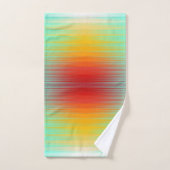 宇宙船の再突入プラズマのフィールドカラー抽象芸術 バスタオルセット (ハンドタオル)