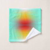 宇宙船の再突入プラズマのフィールドカラー抽象芸術 バスタオルセット (ウォッシュタオル)