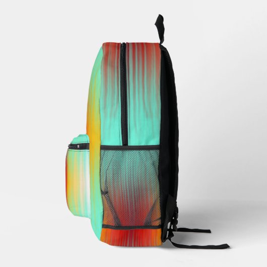 宇宙船の再突入プラズマのフィールドカラー抽象芸術 プリントバックパック (右)