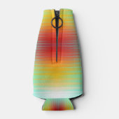 宇宙船の再突入プラズマのフィールドカラー抽象芸術 ボトルクーラー (裏面)