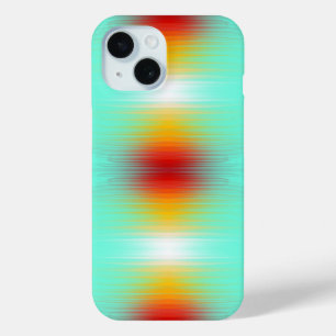 宇宙船の再突入プラズマのフィールドカラー抽象芸術 iPhone 15ケース