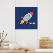 宇宙船の子供部屋デコールポスター ポスター (キッチン)