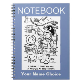 宇宙船の宇宙人がノックを聞く ノートブック