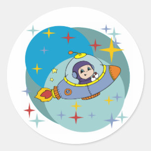 宇宙船の少年 ラウンドシール