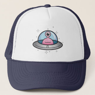 宇宙船の帽子のピンクのエイリアン キャップ