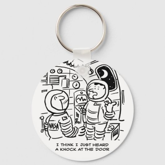 宇宙船の漫画。面白いキャラクター キーホルダー (正面)