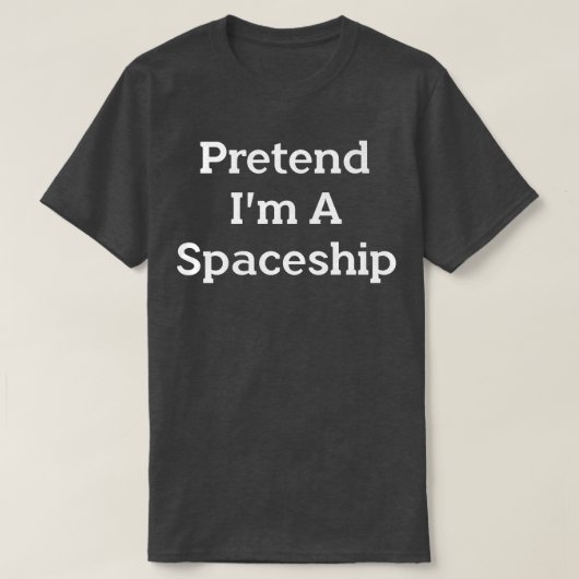 宇宙船の衣装を着て面白いハロウィーンSp Tシャツ (デザイン正面)