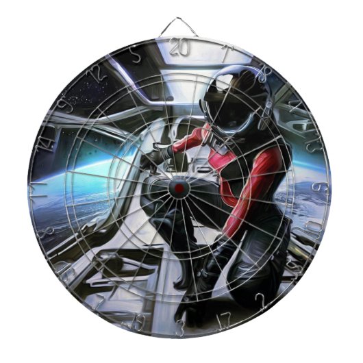 宇宙船のSFヒーロー(2) ダーツボード (正面)