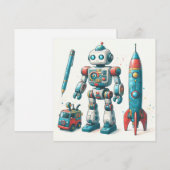 宇宙船を持つロボット シーズンカード (正面/裏面)