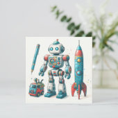 宇宙船を持つロボット シーズンカード (スタンド正面)