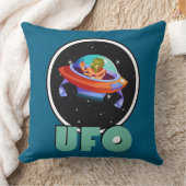 宇宙船を飛ぶUFO クッション (ブランケット)