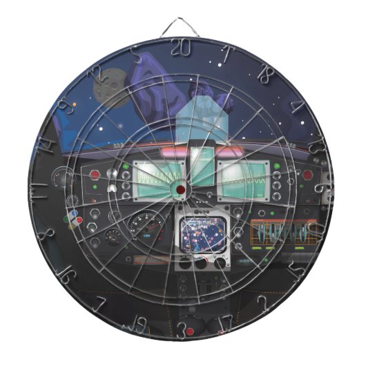 宇宙船コンソール ダーツボード (正面)