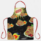 宇宙船スパゲッティ料理ベーキングキッチンエプロン エプロン (正面)