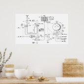 宇宙船トイレの実図 ポスター (キッチン)