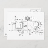 宇宙船トイレの実図 ポストカード (正面/裏面)
