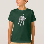 宇宙船ドードルおもしろいデザイン Tシャツ (正面)