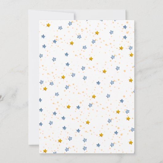 宇宙船フォトファーストのまわりにトリップザサン誕生日 招待状 (裏面)