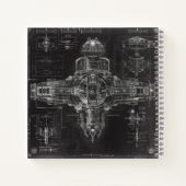 宇宙船ブラックブループリント ノートブック (裏面)