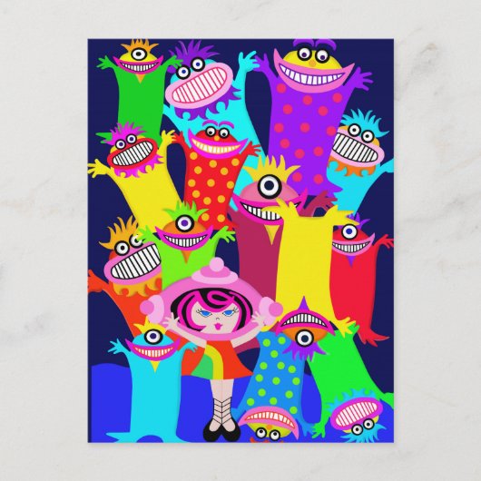 宇宙船ベティと魔法の怪物 ポストカード (正面)