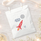 宇宙船ロケットバレンタインバッグ フェイバーバッグ (クリップ留めされた状態)