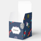 宇宙船ロケット流星パターン少年の好意ボックス フェイバーボックス (オープン)