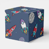 宇宙船ロケット流星パターン少年の好意ボックス フェイバーボックス (裏面サイド)