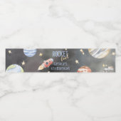 宇宙船ロケット燃料水ボトルラベル ペットボトルラベル (シングルラベル)