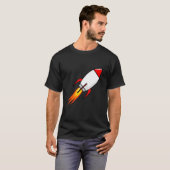 宇宙船ロケット発射 Tシャツ (正面フル)