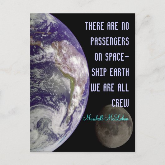 宇宙船地球号はがき ポストカード (正面)