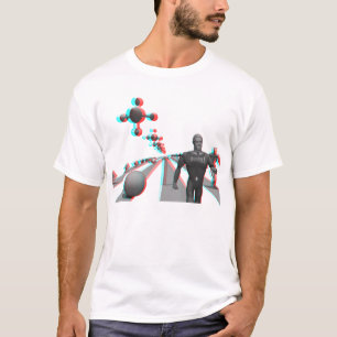 宇宙船基地: 赤青緑色のアナグリフ Tシャツ