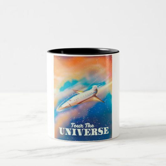 宇宙船宇宙ツアー ツートーンマグカップ (中央)