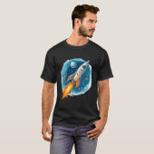 宇宙船宇宙飛行士サイエンス星占宇宙降臨 Tシャツ (正面フル)