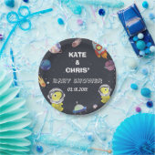 宇宙船恐竜スタープラネット銀河系ベビーシャワー ペーパープレート (パーティー)