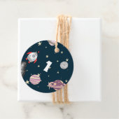 宇宙船星と惑星ガールファースト誕生日 フェイバータグ (インサイチュ)