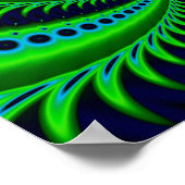 宇宙船素晴らしフラクタル・アート ポスター (角)