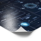 宇宙船舶設計図Sci-Fi フォトプリント (角)