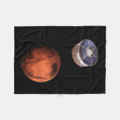 宇宙船運の忍耐ローバー フリースブランケット (正面(横))