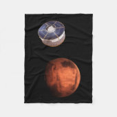 宇宙船運の忍耐ローバー フリースブランケット (正面)