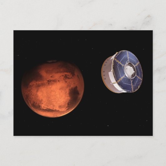 宇宙船運の忍耐ローバー ポストカード (正面)