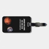 宇宙船運の忍耐ローバー ラゲッジタグ (裏面横)