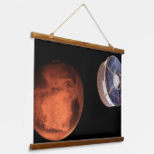 宇宙船運の忍耐ローバー 吊り下げ型タペストリー (傾斜あり)