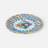 宇宙船3rd誕生日紙プレート ペーパープレート (アングル)