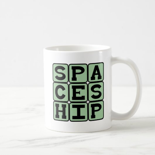 宇宙船、エイリアン船 コーヒーマグカップ (右)