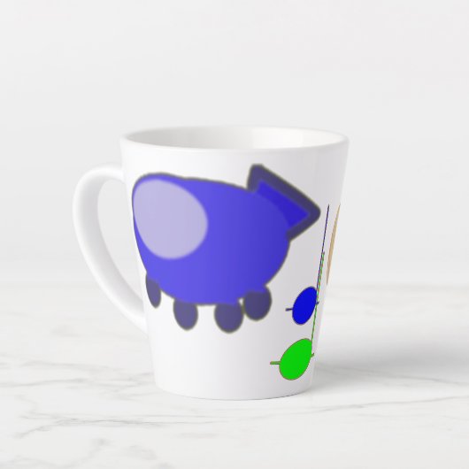 宇宙船 カフェラテマグ (左アングル)