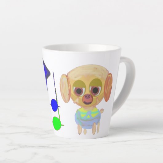 宇宙船 カフェラテマグ (右アングル)