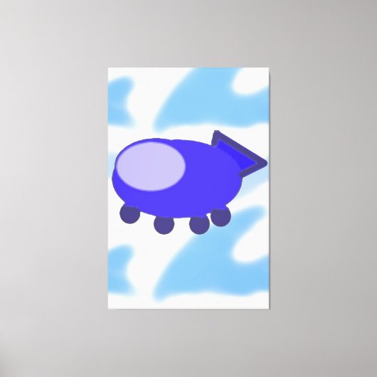 宇宙船 キャンバスプリント (正面)