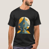 宇宙船 サイエンスフィクション Tシャツ (正面)