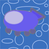 宇宙船 シール (正面)
